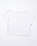 UNBAL SHOULDER COTTON TOP