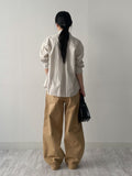 [Wrinkle Free] Pocket Stripe Loose Fit Shirt