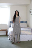 Boucle damage knit one piece
