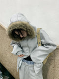 SOFT FUR HOODIE ZIP-UP