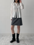 Frill Round Blouse