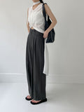 LeM Pintuck Wide Slacks