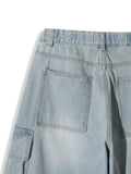 Tony Washed Cargo Bermuda Denim