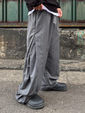 Nylon Snap Layered Pants