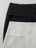 Lauder linen H-line long skirt