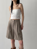 [2 version/with cup] Span square bra top