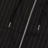 Miller cotton stripe zip-up