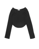 1+1 ROUND-HEM CROP TOP