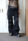 Over Damaged Grunge Pants