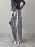 Connie Strap Pleated Wide Slacks