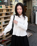 SMOKING SHIRRING BLOUSE