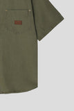 Rivet Patchwork Short Sleeve Shirt