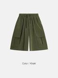 Metallic Light Cargo Bermuda Pants