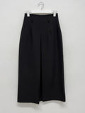 [Winter version] Pencil long pleated skirt