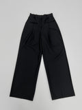 Lip Pocket High Waist Long Slacks