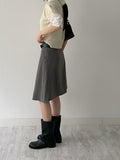 Lower Stripe Midi Skirt