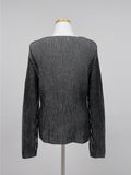 Color Matching Warmer Knit T-shirt