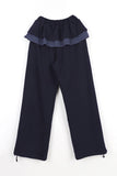 Check Frill Skirt Pants