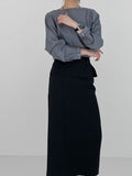 Strap See-Through Long Blouse