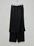 Satin Tia Layered Wide Pants