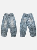 Tenor camo balloon denim pants