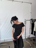[1+1] BASIC OFF SHOULDER TOP