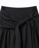 TIE WRAP MIDI SKIRT