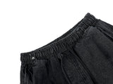 Check Skirt Layered Denim