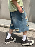 Vintage Damage Bermuda Denim