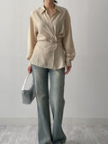 [Skirt SET] Crio Wrap Loose Fit Blouse