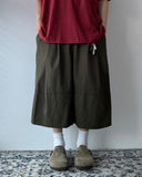 Cotton Two Tuck Bermuda Banding Pants