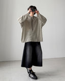Cool Linen Stripe Long Sleeve