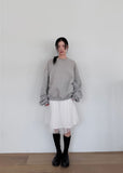 RIBBON TULLE MINI SKIRT