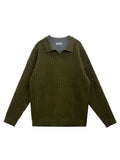 Open neck warm collar knit