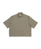 Kosi Seersucker Crop Short Sleeve Shirt