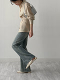 [Skirt SET] Crio Wrap Loose Fit Blouse