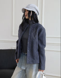 Argyle snap boucle jacket