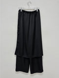 Satin Tia Layered Wide Pants
