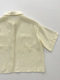Pocket See-Through Crop Blouse