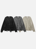 Nut Mohair Damage Cardigan