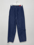 Banding corduroy long wide pants