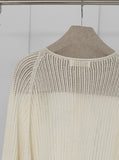 [Premium] Whole Garment Crochet Punching Cardigan