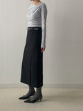 Cloud Shirring Drape T-Shirt