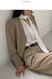 Scott Drape Tie Blouse