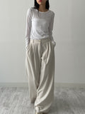 Sleeve See-through Long Sleeve T-shirt