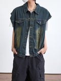 Sandwashing Vintage Denim Sleeveless