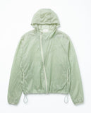 WAVE ZIPPER NYLON HOODIE