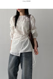 Edin Wrap Loose Fit Blouse