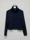 Raglan Two-Way Knit Zip Up