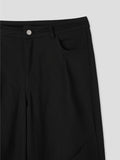Numbering 92 Embroidered Cotton Wide Pants